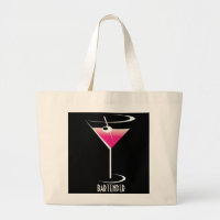 Rose Martini de sac fourre-tout à barman