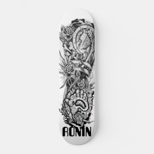 Rose Metal Dragon Tiger Survivor Skateboard Deck