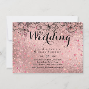 Rose moderne Gold tendance Mariage budget