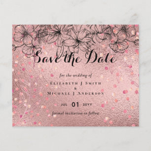 Rose moderne Gold tendance Mariage budget