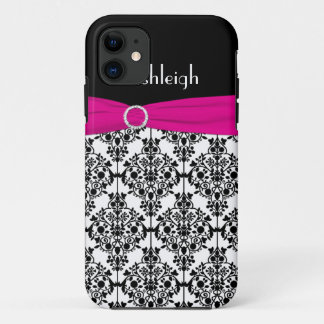 Rose, Noir, Blanc Damas iPhone 5 Coque