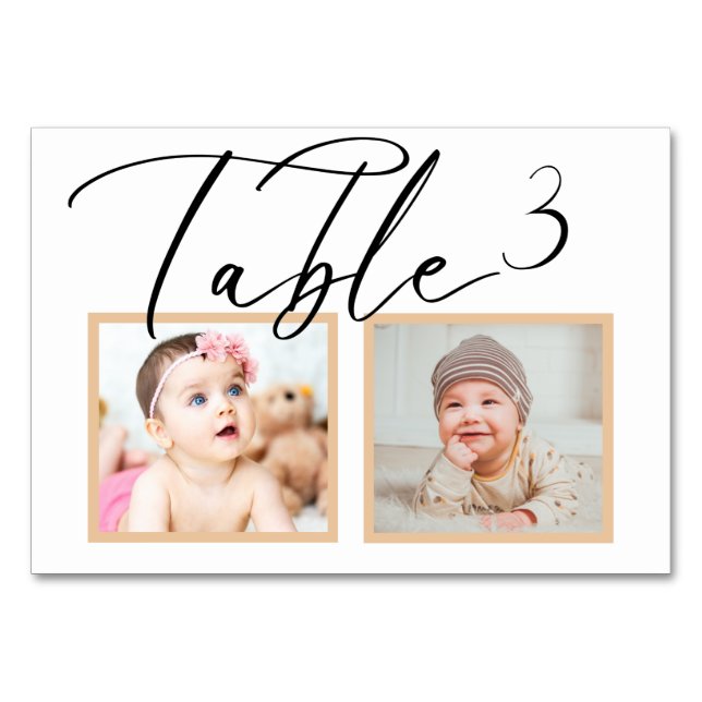 Rose noir Elegant Wedding Numéro de la table photo (Dos)