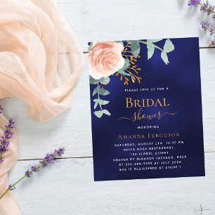 Rose or bleu budget nuptiale Douche nuptiale invit