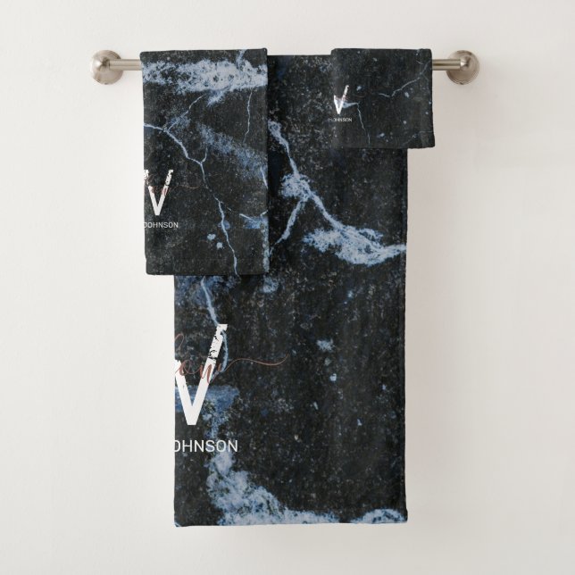 Rose or rose noir marbre Parties scintillant pouss (En situation)