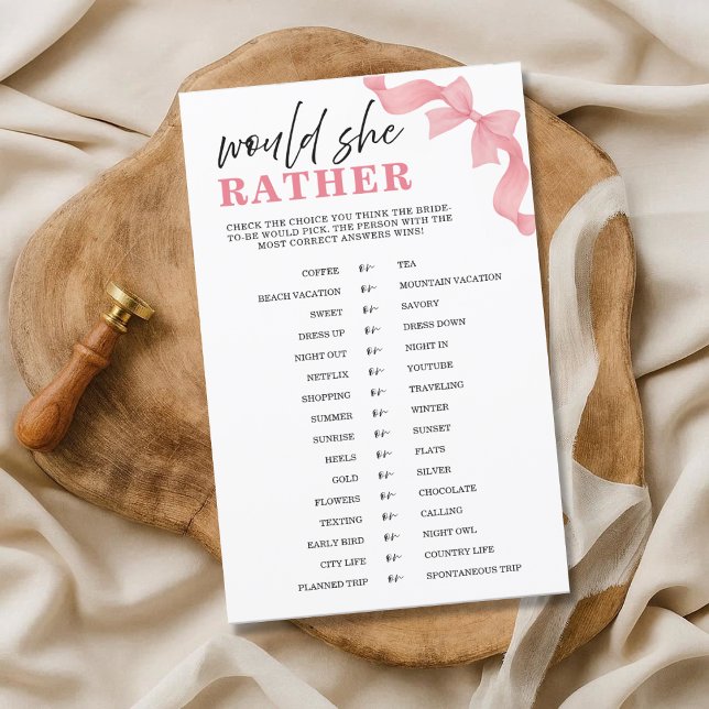 Rose Pâle à Ruban "Préférerait-Elle" Jeu de Baby S (Créateur téléchargé)