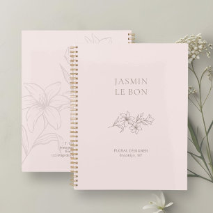 Rose pâle Chic minimaliste floral