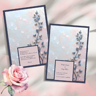 rose pâle et tonalité perle mariage de la branche