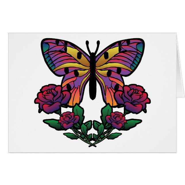 Rose papillon (Devant horizontal)