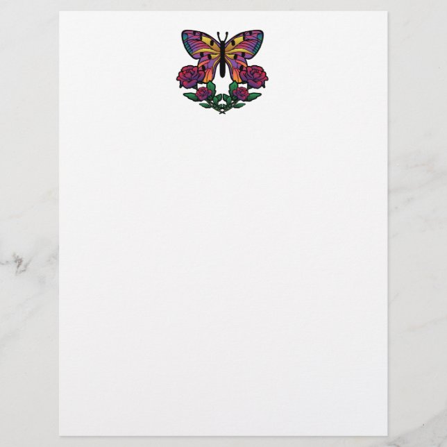 Rose papillon (Devant)