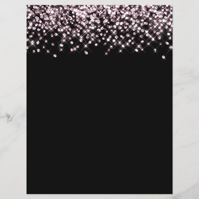 Rose Parties scintillant d'or Confetti papier de s (Devant)