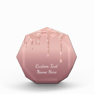 Rose Parties scintillant or bloc photo Cadeau et t