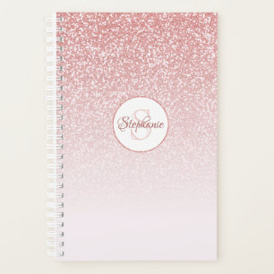 Rose Parties scintillant or Blush rose Ombre Monog