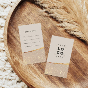 Rose Parties scintillant or et certificat cadeau m