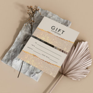 Rose Parties scintillant or et certificat cadeau m