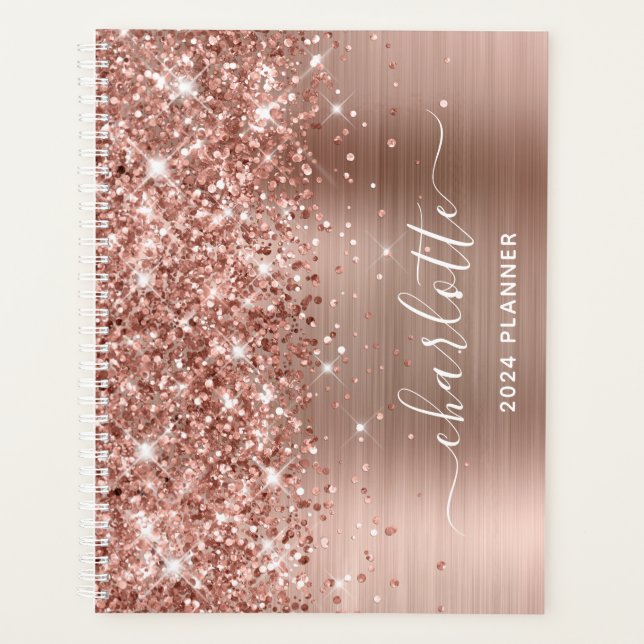 Rose Parties scintillant or et signature Foil Swas (Devant)