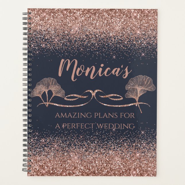 Rose Parties scintillant or Ginkgo Wedding planner (Devant)