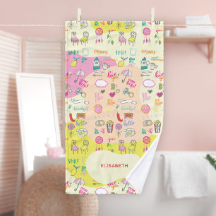 Rose pastel féerique Kawaii Doodle