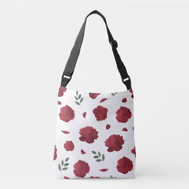 Rose Pattern Shoulder Bag | Tote Bag (Devant)