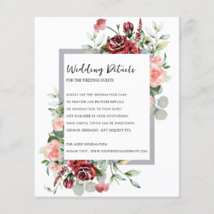 Rose Peach Et Coral Floral Mariage Détail