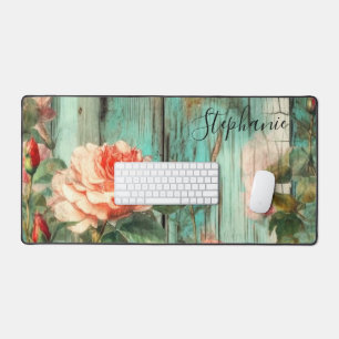 Rose personnalisée et rustique turquoise