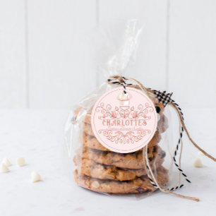 Rose Pink Logo Boulangerie Baker's Logo Étiquettes
