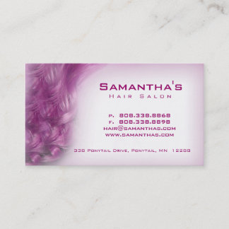 Rose pourpre de carte de rendez-vous de spa de
