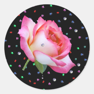 Rose précieux, autocollant