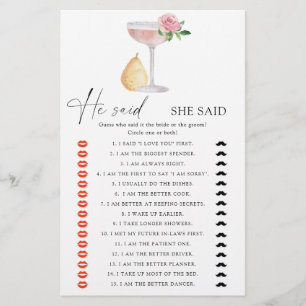 Rose Prosecco - Il a dit qu'elle a dit baby shower