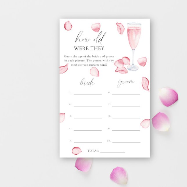 Rose Prosecco - Quel âge avaient-ils la mariée (Créateur téléchargé)