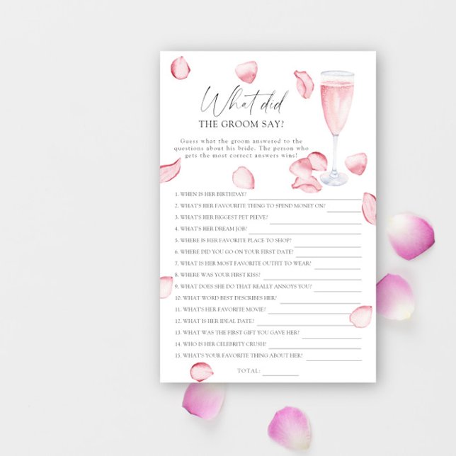 Rose Prosecco - Qu'est-ce que le marié a dit jeu d (Créateur téléchargé)