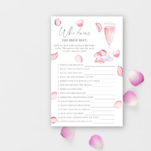 Rose Prosecco - Qui connaît la mariée meilleur jeu