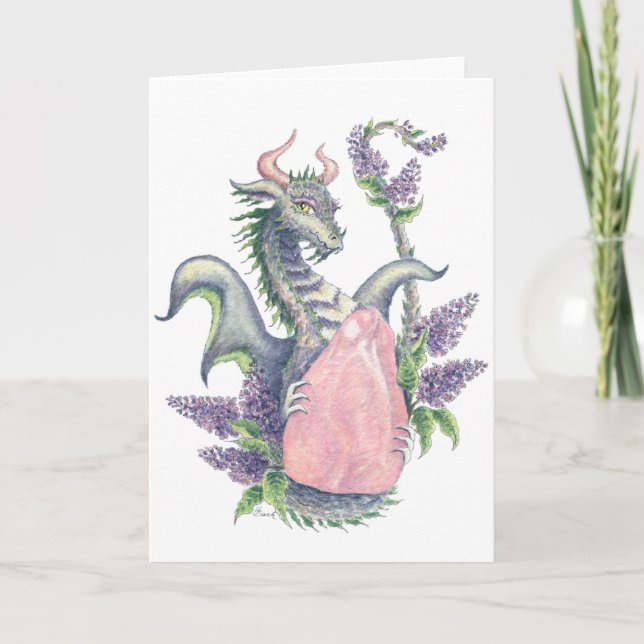 Rose Quartz Dragon - Carte de voeux (Devant)