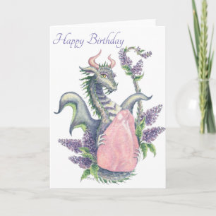 Rose Quartz Dragon (Taurus) - Carte d'anniversaire