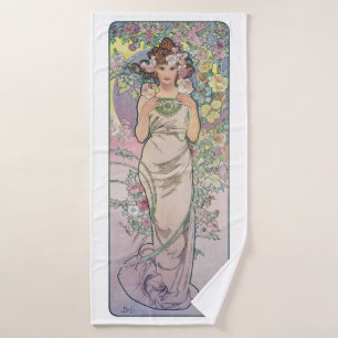 Rose (quatre fleurs), Alphonse Mucha