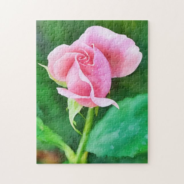 Rose Rose Bufleur Art Garden Puzzle (Vertical)