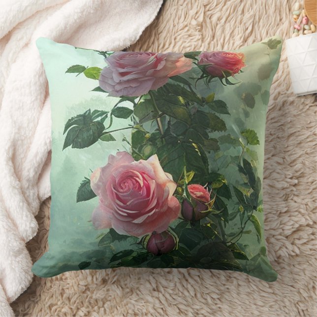 Rose rose - Coussin (Couverture)
