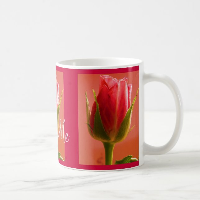 Rose Rose Délice I Mug - Personnalisable (Droite)