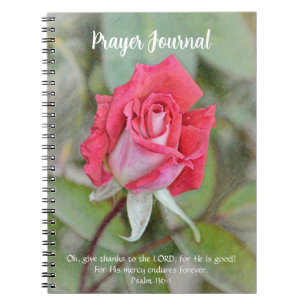Rose rose Fleur foi Journal de prière