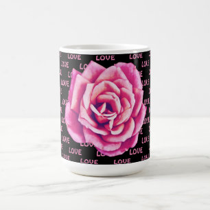Rose Rose Flower Amour sur Mug Cup
