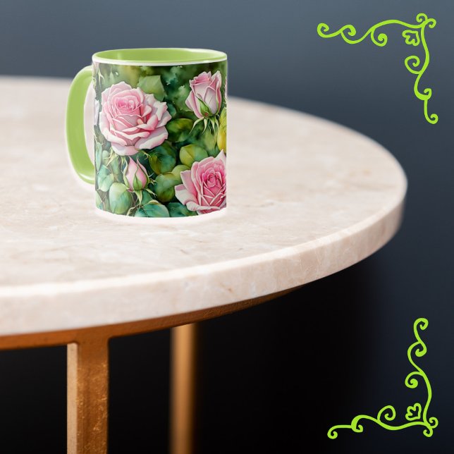 Rose Rose Garden Art Mug Cup (Créateur téléchargé)