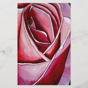 Rose Rose macro fleurs aquarelle art abstrait