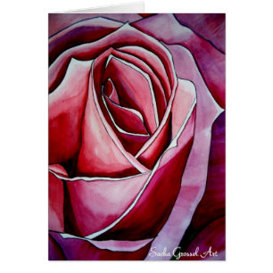 Rose Rose macro fleurs aquarelle art abstrait