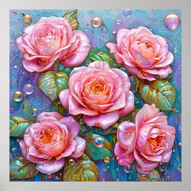 🌸 Rose Rose Pâle Décoration Élégante de Maison Fl (Devant)