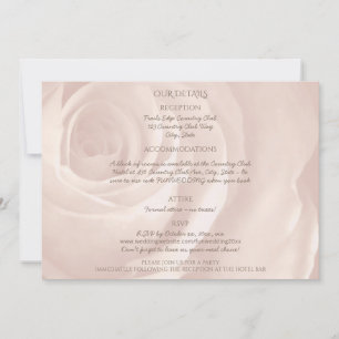 rose rose pâle simple détails de mariage
