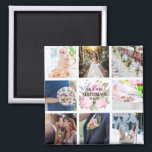 Rose Rose Photo Collage Magnet Wedding Favoriser<br><div class="desc">Trouvez des produits de coordination dans notre collection "Rose & Lavender"!</div>