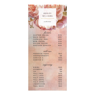 Rose rose rose rose moderne Peony 3 Services Menu