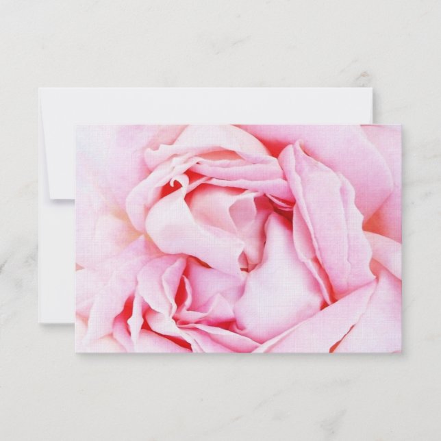 Rose rose rsvp avec enveloppe (Devant)