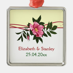 Rose rose sauvage mariage gardien ornement