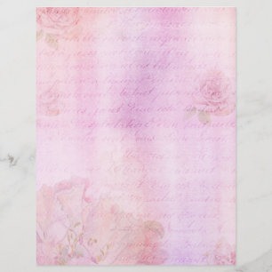 Rose rose Shabby Chic Scrapbook Ephemera