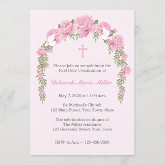 Rose Rose Trellis Invitation religieuse